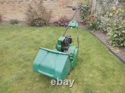 Qualcast Suffolk Punch 35 Petrol Cylinder Lawnmower Mower 14 Cut Self Propelled