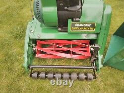 Qualcast Suffolk Punch 35 Petrol Cylinder Lawnmower Mower 14 Cut Self Propelled