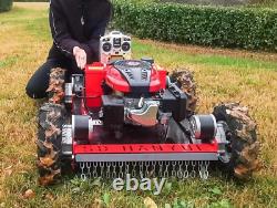 Remote Control Electric Gasoline Lawn Mower Robot Grass Weeding Machine Trimmer