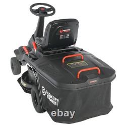 Ride-On Petrol Lawn Mower, 24 Compact With Catch Box, Grass Box, Adjustable Hei