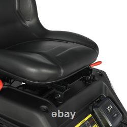 Ride-On Petrol Lawn Mower, 24 Compact With Catch Box, Grass Box, Adjustable Hei