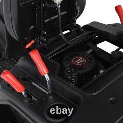 Ride-On Petrol Lawn Mower, 24 Compact With Catch Box, Grass Box, Adjustable Hei