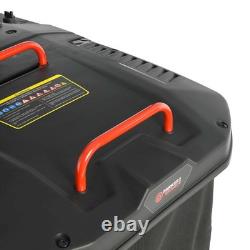 Ride-On Petrol Lawn Mower, 24 Compact With Catch Box, Grass Box, Adjustable Hei