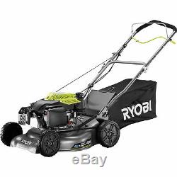Ryobi Petrol Lawnmower Self Propelled 175cc 18 Mulching Grassbox 7 Cut Heights