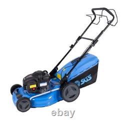 SGS Petrol Self-Propelled Push Lawn Mower 46 cm, Rotary 125cc 4-Stroke Lawnmower