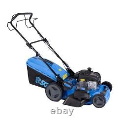 SGS Petrol Self-Propelled Push Lawn Mower 46 cm, Rotary 125cc 4-Stroke Lawnmower