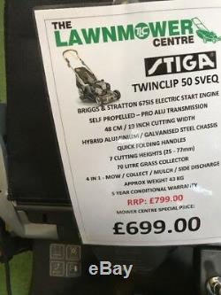 STIGA Twinclip 50 SVEQ B Self-Propelled Lawnmower
