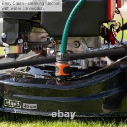 Scheppach MS161-46 Self-Propelled Petrol Lawn Mower, 46cm, Mulching, 55L Bag