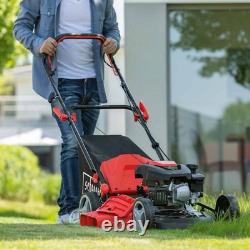 Scheppach MS161-46 Self-Propelled Petrol Lawnmower, 46cm, Mulching, 55L Bag
