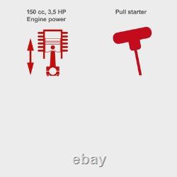 Scheppach MS161-46 Self-Propelled Petrol Lawnmower, 46cm, Mulching, 55L Bag