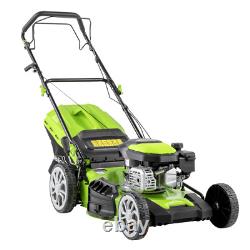 Sealey DG102 Dellonda Self-Propelled Petrol Lawnmower Grass Cutter with H