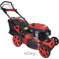 Self Propelled 139cc 21 Inch Petrol Lawnmower Petrol Lawn Mower 55l Catch