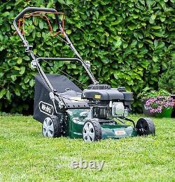 Self Propelled Petrol Rotary Lawn Mower 7 Cutting Heights Webb 123cc Engine