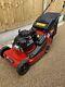 Self propelled petrol lawn mower rear roller