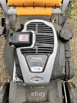 Stiga twinclip 50 SVE-R B petrol lawn mower with electric start