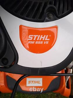 Stihl RM 655 VS Petrol Walk Behind Lawn Mower, Self propelled, with blade brake