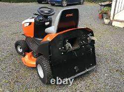 Stihl Ride-On Mower model 5112z, 2 yrs old, with 110cm cutting deck & collector