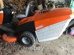 Stihl Ride-On Mower model 5112z, 2 yrs old, with 110cm cutting deck & collector