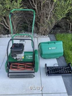 Suffolk Punch 17sk Self-propelled Petrol Cylinder Mower C/w Scarifier Cassette