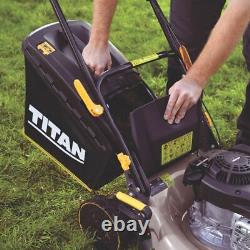 Titan TTLMP300SP40 41cm 125cc Self-Propelled Rotary Petrol Lawn Mower