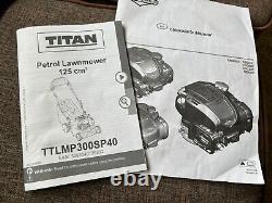 Titan TTLMP300SP40 41cm 125cc Self-Propelled Rotary Petrol Lawn Mower