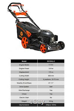 Trex G51SHLE-C 51cm Electric Start Petrol Lawnmower Self Propelled NEW