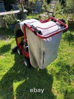 Used garden vacuum leaf grass collector self propelled