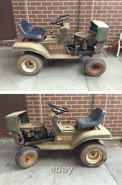 Vintage 1980's ATCO 8/32E Ride-on Mower Tractor Possible Mower Racing Project