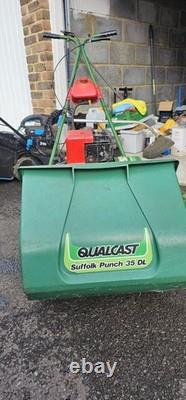 Vintage Qualcast Suffolk Punch Cylinder Lawnmower Classic Petrol Model