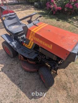 Vintage Westwood Ride On Mower. With Grass Collector And Grass Rake