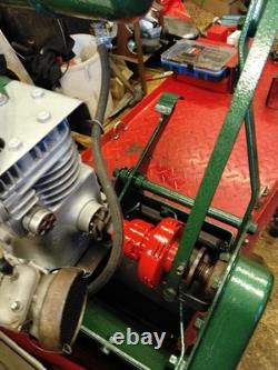 Vintage kick-start petrol Atco lawn mower. Restored and serviced Vintage kick-start petrol Atco lawn mower. Restored and serviced