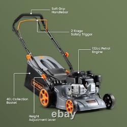 VonHaus Petrol Lawnmower 132cc Self Propelled Lawn Mower for All Types of