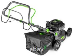 WUBER Petrol Lawn Mower 400mm Self Propelled 3HP 141cc + Electric Start GERMANY