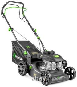 WUBER Petrol Lawn Mower 400mm Self Propelled 3HP 141cc + Electric Start GERMANY