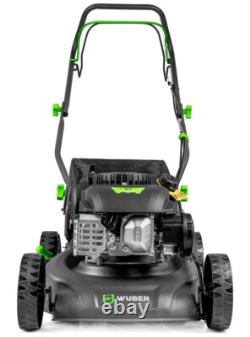 WUBER Petrol Lawn Mower 400mm Self Propelled 3HP 141cc + Electric Start GERMANY