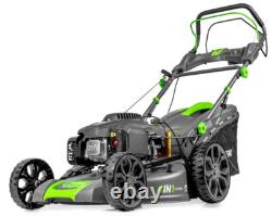 WUBER Petrol Lawn Mower 510mm Electric Start 4.8HP 196cc + Mulching 70L GERMANY
