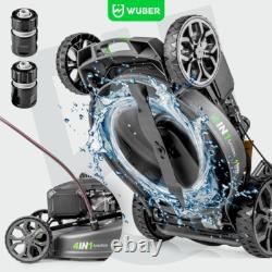WUBER Petrol Lawn Mower 510mm Electric Start 4.8HP 196cc + Mulching 70L GERMANY