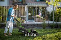 WUBER Petrol Lawn Mower 510mm Electric Start 4.8HP 196cc + Mulching 70L GERMANY