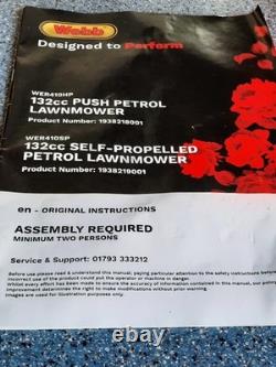 Webb Classic R410SP 41 cm Self Propelled Petrol Lawn Mower