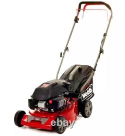 Webb Dynamic 42cm Self-Propelled Petrol Lawnmower Powerful 144cc Mulch Collect