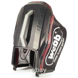 Webb Dynamic 42cm Self-Propelled Petrol Lawnmower Powerful 144cc Mulch Collect