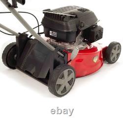 Webb Dynamic 42cm Self-Propelled Petrol Lawnmower Powerful 144cc Mulch Collect