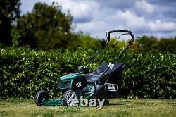 Webb Self Propelled Rear Roller Rotary Lawn Mower 2x batteries & charger