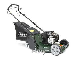 Webb'Supreme' 43cm (17) Petrol Self Propelled Rear Roller Rotary Mower