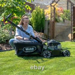 Webb Supreme 46cm (18?) Self Propelled 4 Swing Tip Blade Petrol Lawnmower