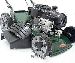 Webb WER18HW4 18/46cm Self Propelled Rotary Petrol Lawnmower, 140cc Engine, 8 C