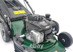 Webb WER18HW4 18/46cm Self Propelled Rotary Petrol Lawnmower, 140cc Engine, 8 C