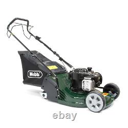 Webb WERR17SP 43cm (17) Self Propelled Petrol Rear Roller Lawn Mower