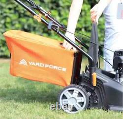 Yard Force 40cm Self Propelled Petrol Lawnmower 127cc GMR40 4 Stroke Black 45L