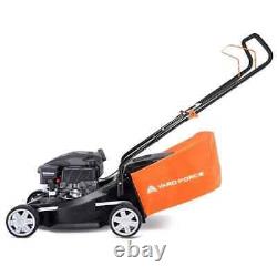 Yard Force 40cm Self Propelled Petrol Lawnmower 127cc GMR40 4 Stroke Black 45L